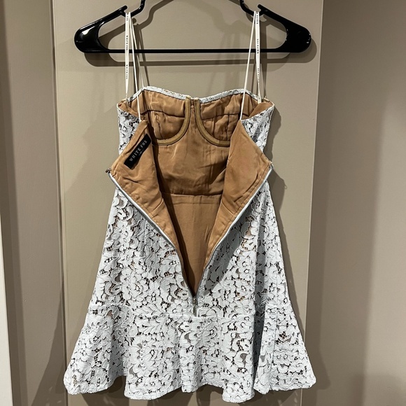 White Fox Ice Blue Lace Dress - Picture 4 of 5